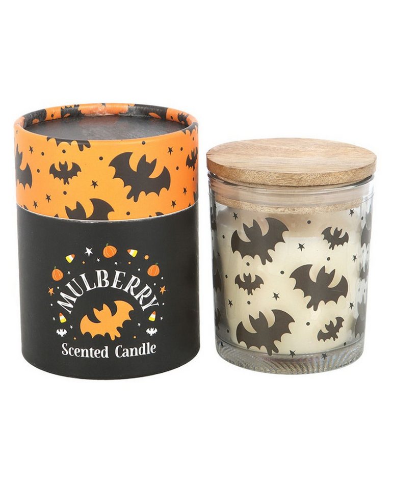 Horror-Shop Dekofigur Duftkerze mit Fledermaus Motiv & Maulbeer Duft von Horror-Shop