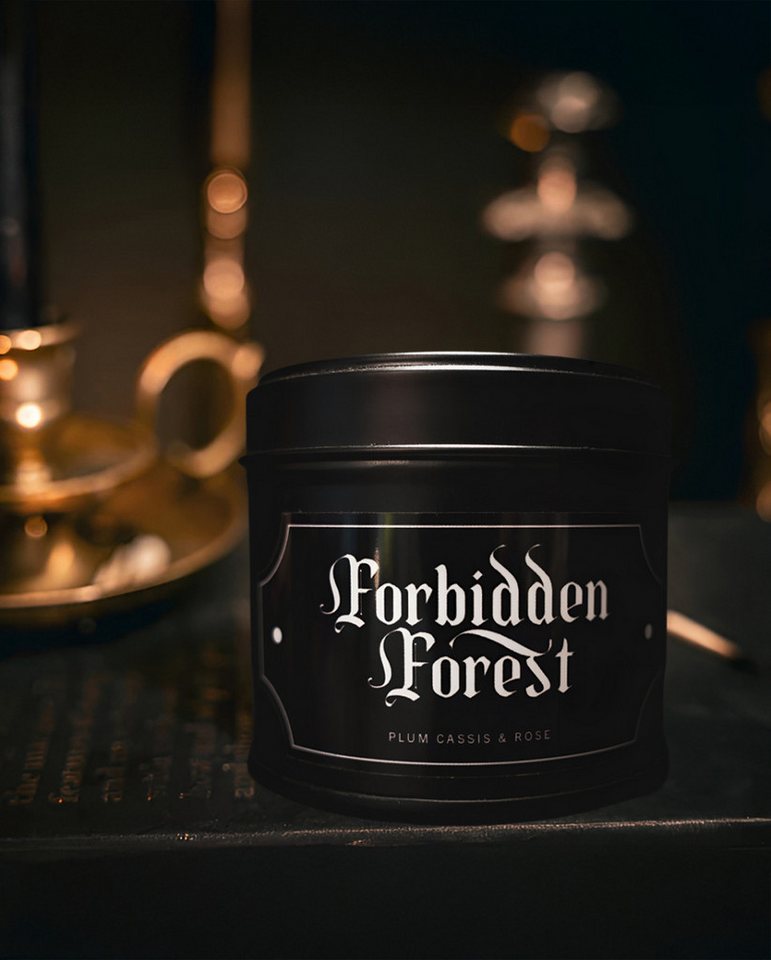 Horror-Shop Dekofigur Forbidden Forest Gothic Duftkerze in schwarzer Met von Horror-Shop