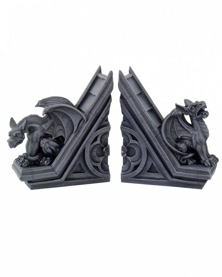 Horror-Shop Dekofigur Gargoyle Wasserspeier als Buchstützen 2er-Set 31 c von Horror-Shop