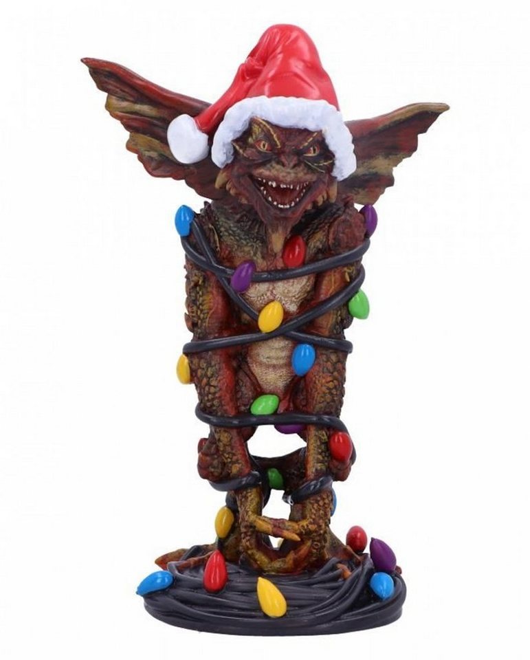 Horror-Shop Dekofigur Gremlins Mohawk in Lichterkette als Weihnachtsdeko von Horror-Shop