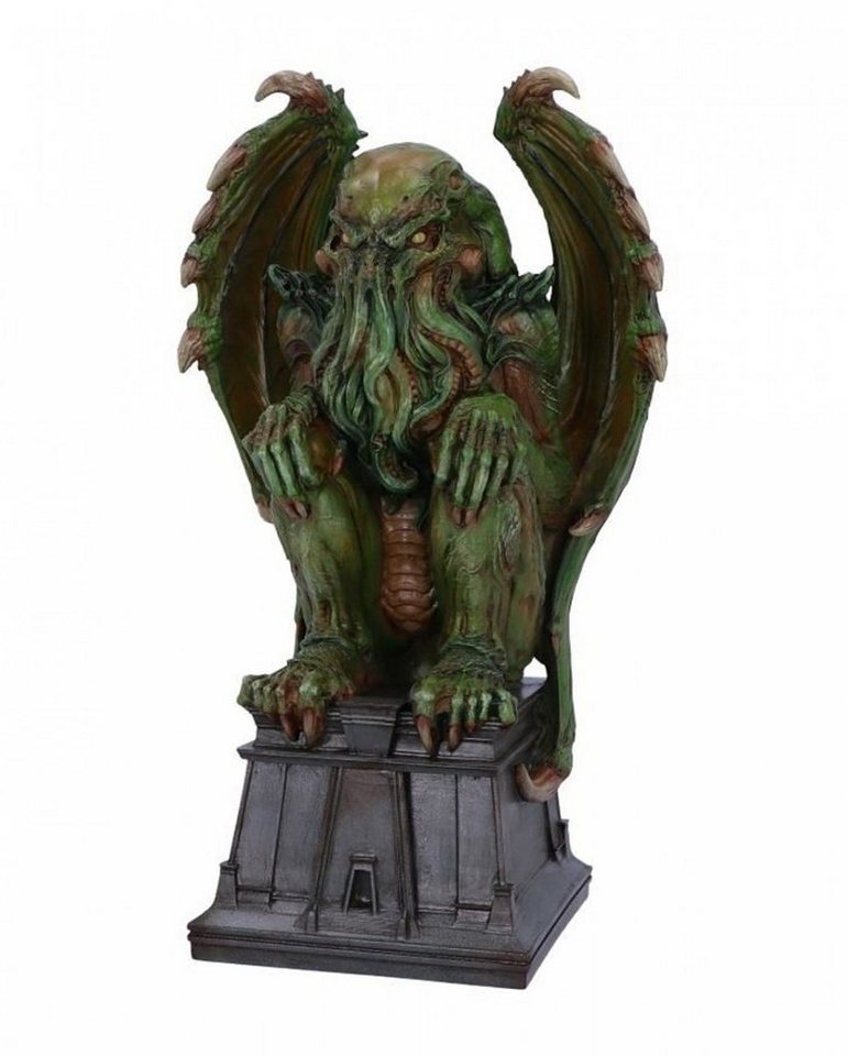 Horror-Shop Dekofigur Grüne Cthulhu Statue mit Flügel 32cm von Horror-Shop