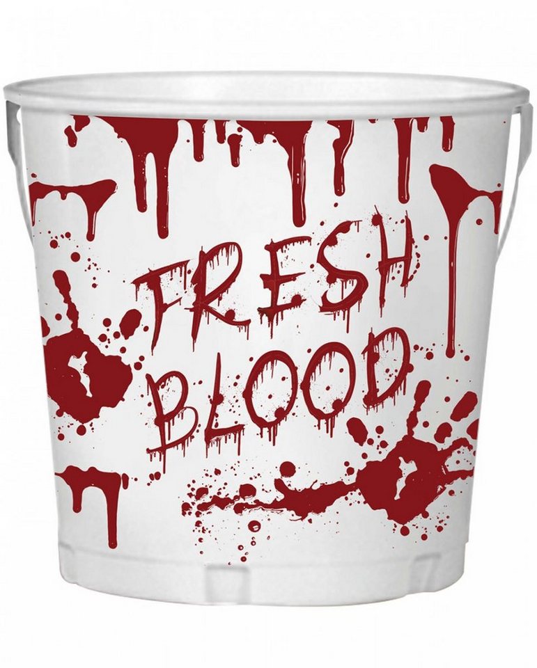 Horror-Shop Dekoobjekt Halloween ,Fresh Blood", Metall Behälte" von Horror-Shop