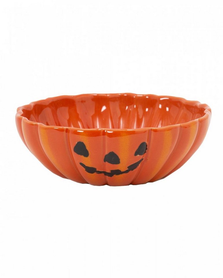 Horror-Shop Dekoobjekt Halloween Jack O'Lantern Keramikschüssel 19 cm von Horror-Shop