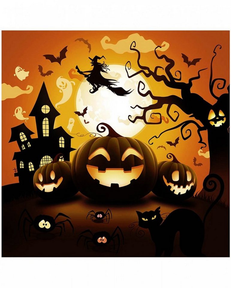 Horror-Shop Papierserviette Happy Halloween Papier Servietten als Tischdeko 12 von Horror-Shop