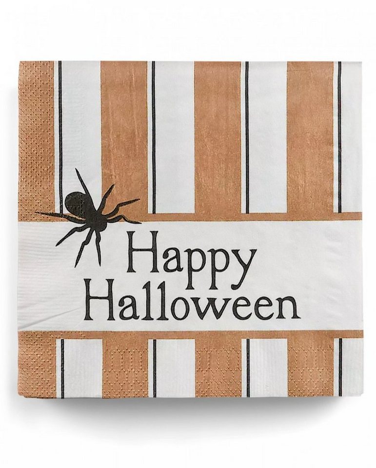 Horror-Shop Papierserviette Happy Halloween Servietten 16 St. im Retro Design von Horror-Shop