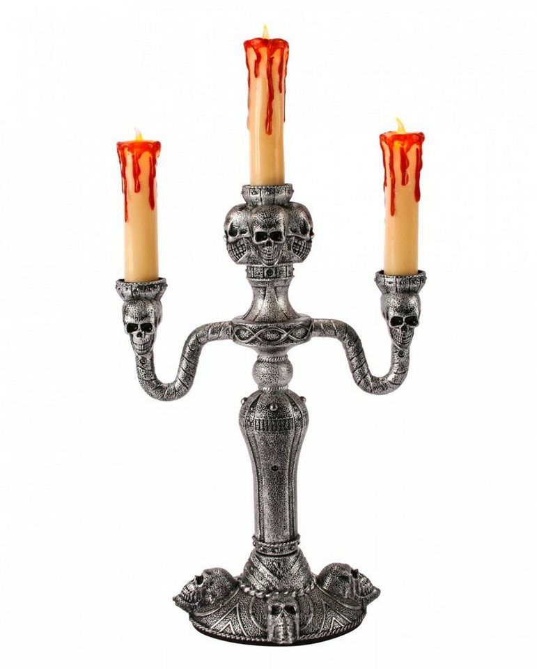 Horror-Shop Dekoobjekt Kerzenständer mit LED Kerzen von Horror-Shop