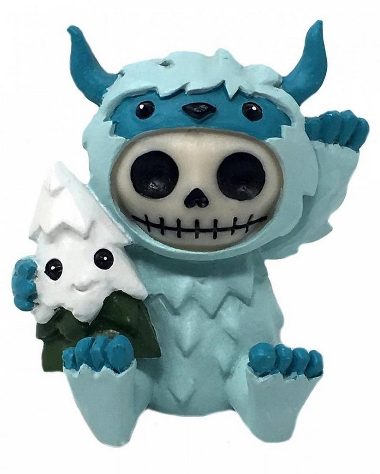 Horror-Shop Dekofigur Kleine Yeti Furrybones Figur - Skelettfigur für Sa von Horror-Shop