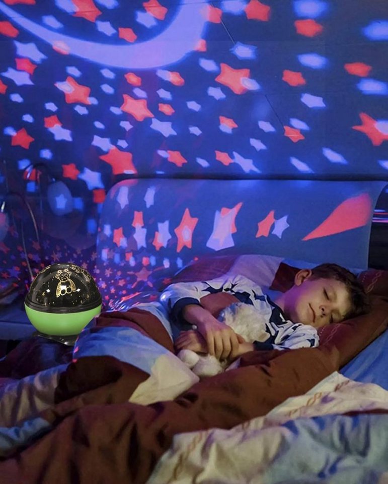 Horror-Shop Dekoobjekt Nachtlicht Projektor mit bunten Monstern als Motiv von Horror-Shop