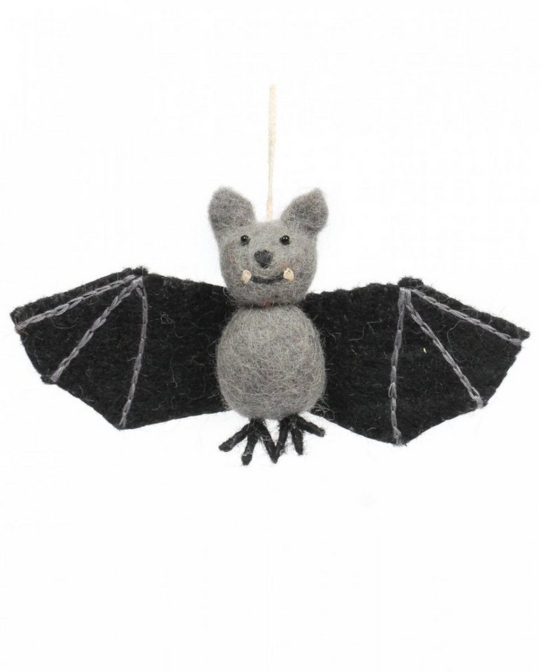 Horror-Shop Dekoobjekt Niedliche Halloween Fledermaus aus Filz von Horror-Shop