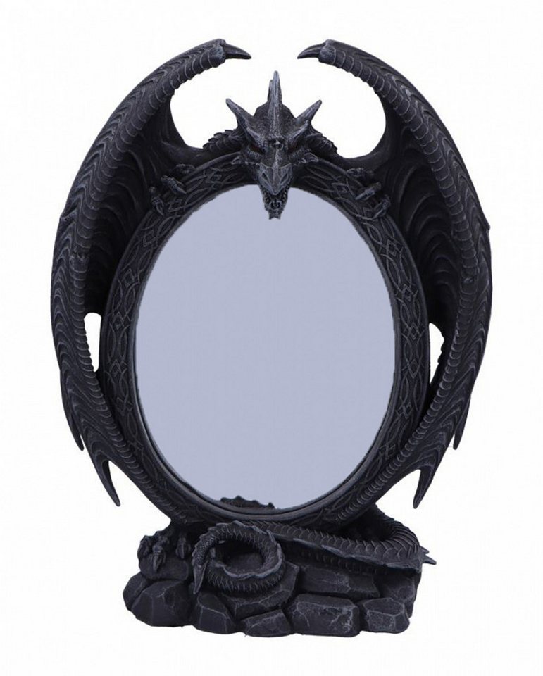 Horror-Shop Dekofigur Scaled Reflection Tischspiegel mit Drache als Verz von Horror-Shop