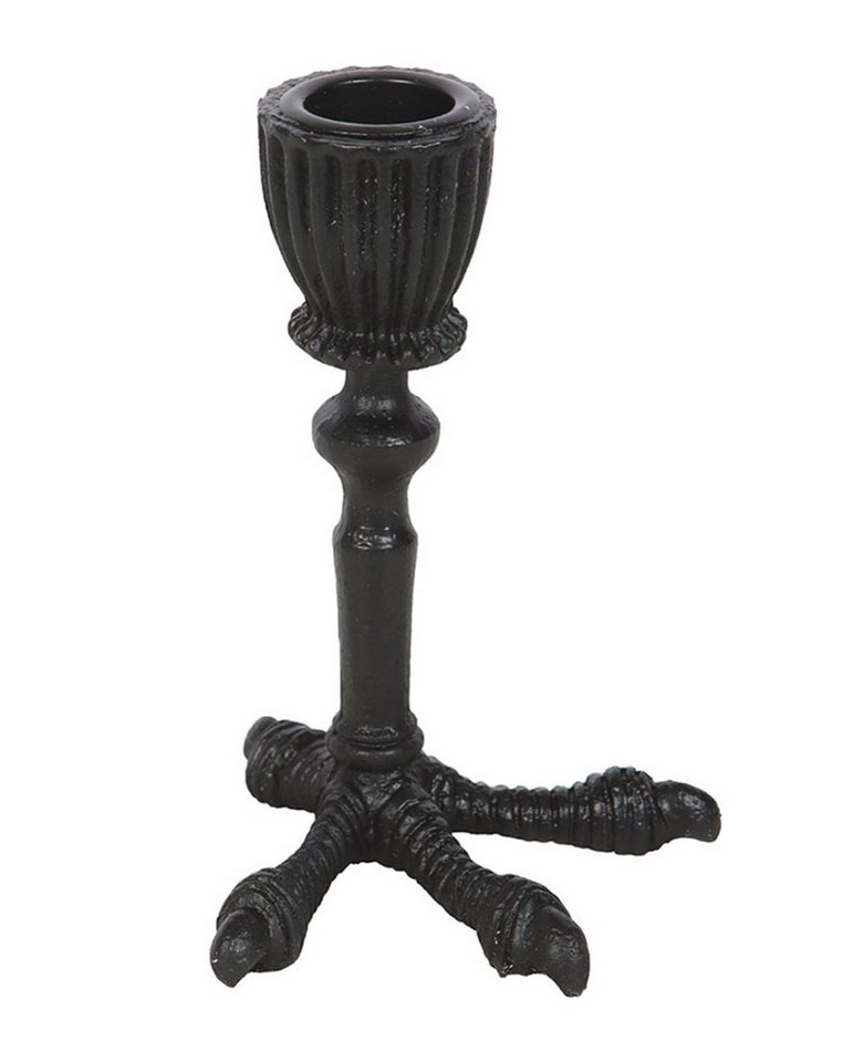 Horror-Shop Dekofigur Schwarze Rabenklaue als Gothic Kerzenhalter für Sp von Horror-Shop