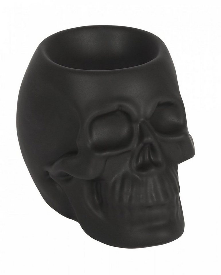 Horror-Shop Dekofigur Schwarzer Totenschädel als Teelicht Duftöl Lampe Horror-Shop Dekofigur Schwarzer Totenschädel als Teelicht Duftöl Lampe von Horror-Shop