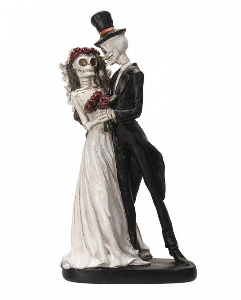 Horror-Shop Dekofigur Skelett Hochzeitspaar als Gothic Figur 32cm von Horror-Shop