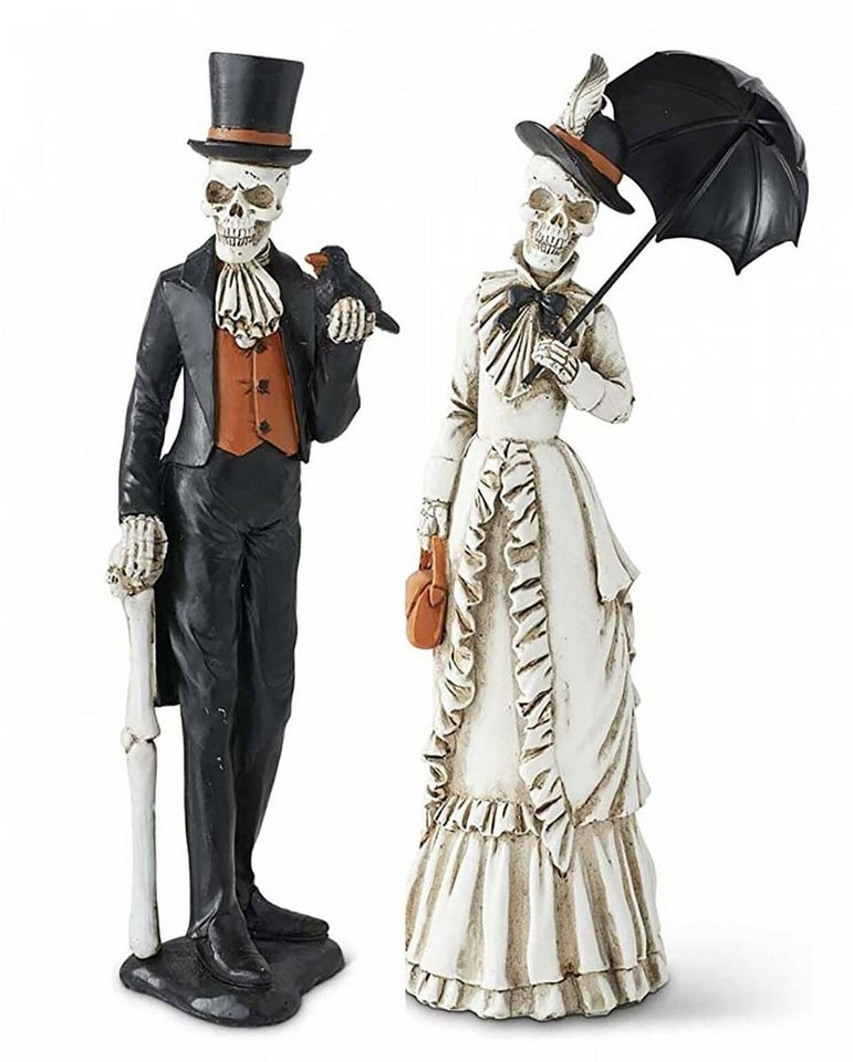 Horror-Shop Dekofigur Skelett Pärchen Figuren im viktorianischem Stil 33 von Horror-Shop