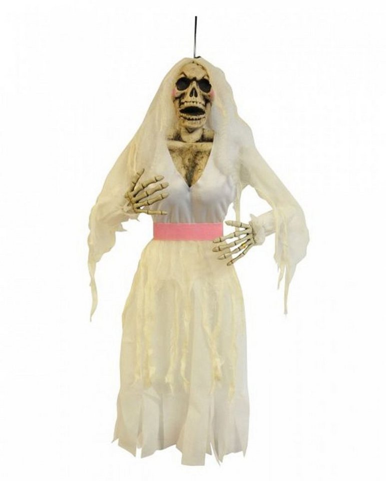 Horror-Shop Dekoobjekt Skelett Zombie Braut als Hängefigur für Halloween von Horror-Shop