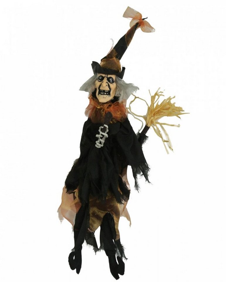 Horror-Shop Dekoobjekt Strampelnde Hexe als Halloween Hängefigur von Horror-Shop