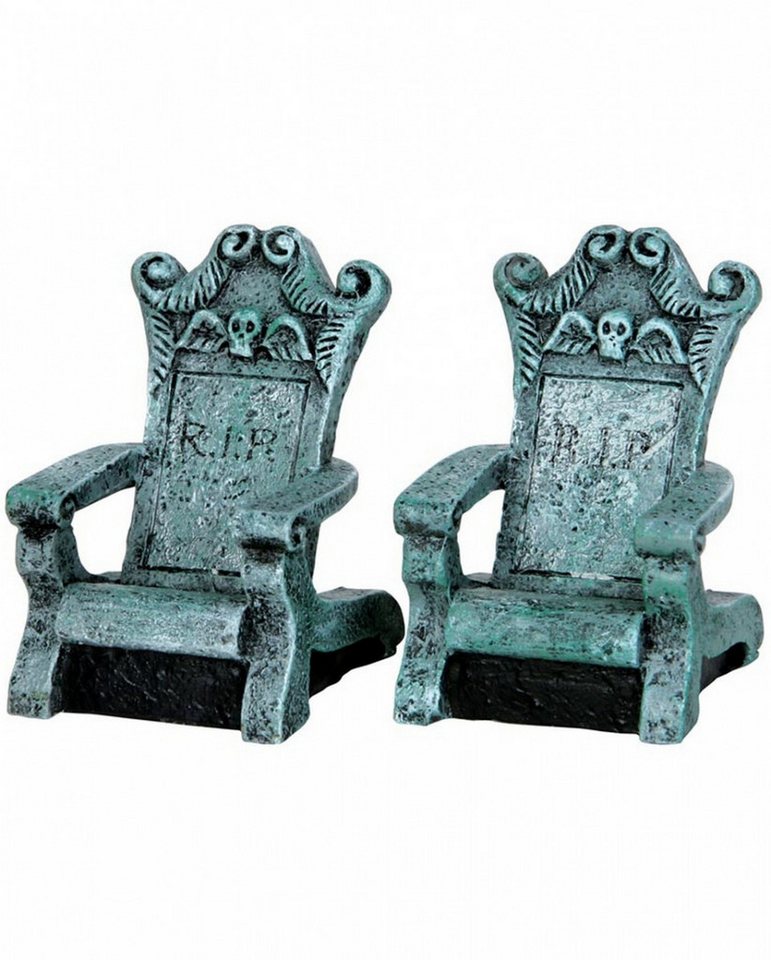 LeMax Dekofigur Tombstone Chairs 2er Set - Lemax Spooky Town von LeMax