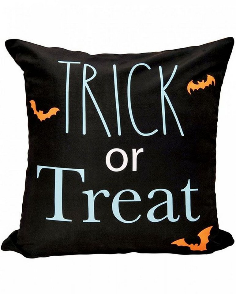 Tagesdecke Trick or Treat Halloween Kissenhülle mit Fledermäu, Horror-Shop von Horror-Shop