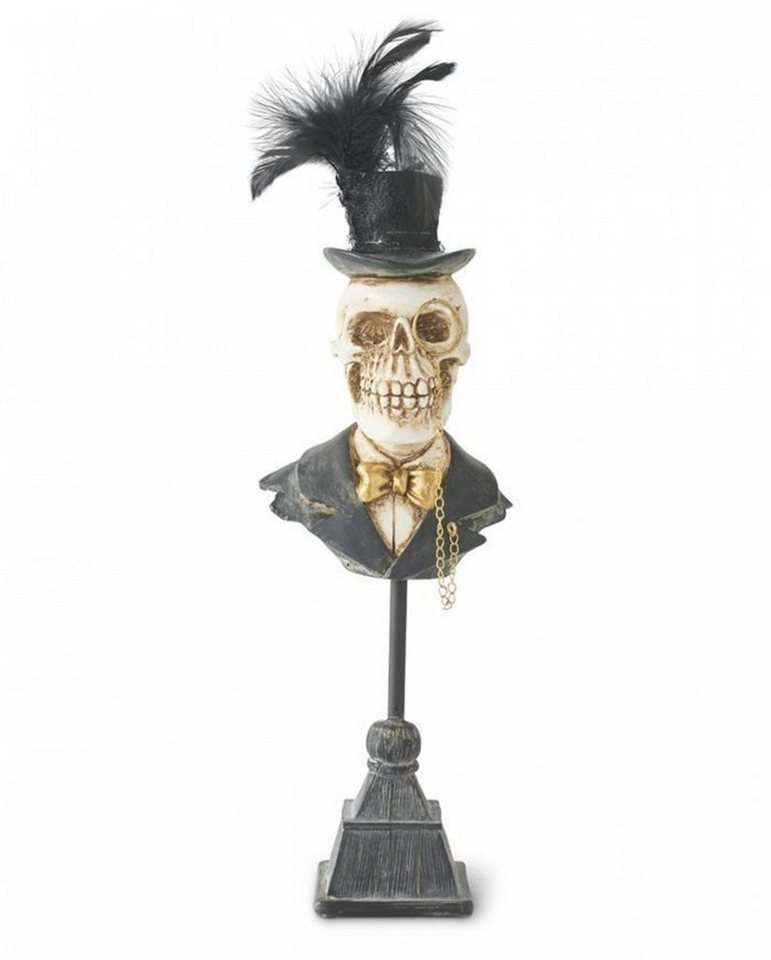Horror-Shop Dekofigur Viktorianische Mr. Skelett Büste 38cm von Horror-Shop