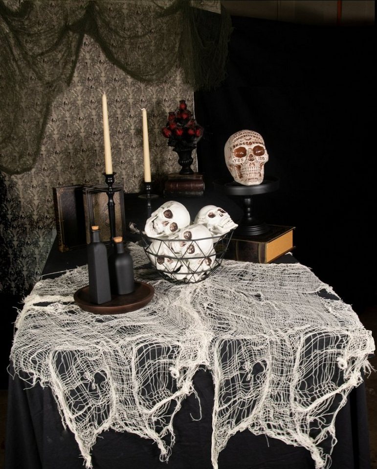 Horror-Shop Dekoobjekt Beiger Halloween Deko Stoff im Fetzen-Look 300 x 7 Horror-Shop Dekoobjekt Beiger Halloween Deko Stoff im Fetzen-Look 300 x 7 von Horror-Shop