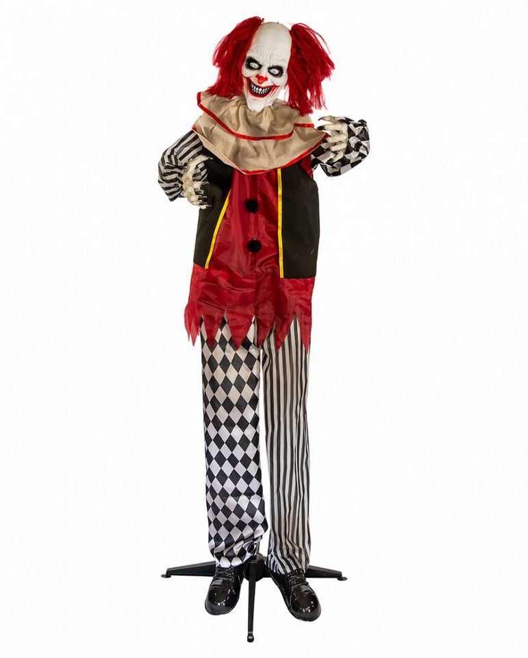 Horror-Shop Dekoobjekt Dämonisch Horrorclown mit Bewegung, Licht & Sound von Horror-Shop