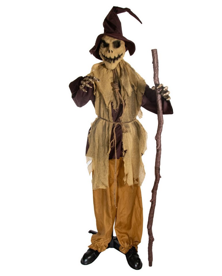 Horror-Shop Dekoobjekt Dämonische Feldvogelscheuche Standfigur mit Bewegu von Horror-Shop