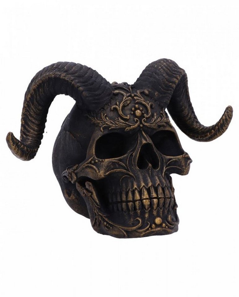 Horror-Shop Dekoobjekt Gehörnter Totenschädel ",Diabolus", 18 c von Horror-Shop