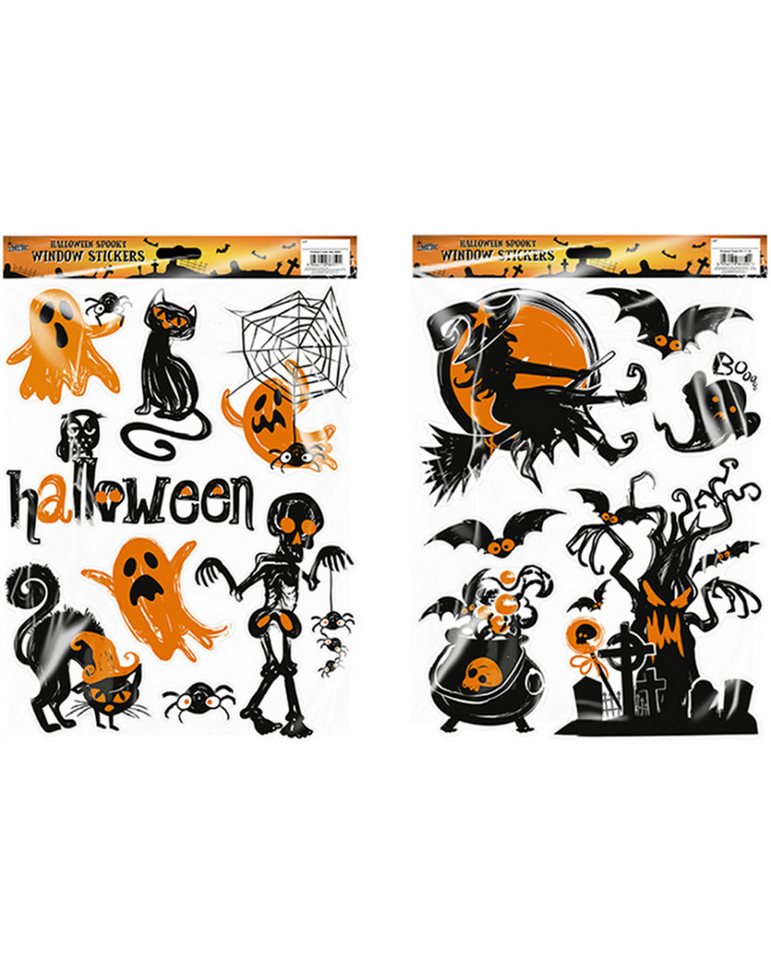 Horror-Shop Dekoobjekt Halloween Fenster Sticker mit spooky Motiven 1 St. Horror-Shop Dekoobjekt Halloween Fenster Sticker mit spooky Motiven 1 St. von Horror-Shop