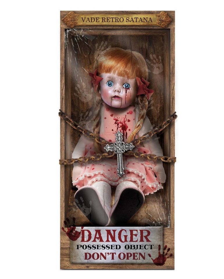 Horror-Shop Dekoobjekt Horror Puppe mit Blutspuren Halloween Wandsticker Horror-Shop Dekoobjekt Horror Puppe mit Blutspuren Halloween Wandsticker von Horror-Shop