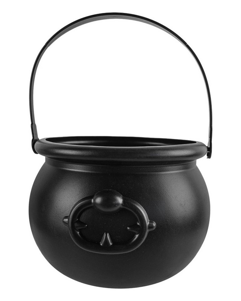 Horror-Shop Dekoobjekt Schwarzer Hexenkessel mit Henkel 18cm Ø Horror-Shop Dekoobjekt Schwarzer Hexenkessel mit Henkel 18cm Ø von Horror-Shop