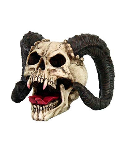 Horror-Shop Havok's Hellion - Totenkopf als Gothic Deko aus Polyresin von Horror-Shop