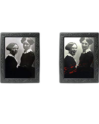 Horror-Shop Hologramm Lenticular Portrait Vampir Schwestern als Halloween-Wanddekoration von Horror-Shop