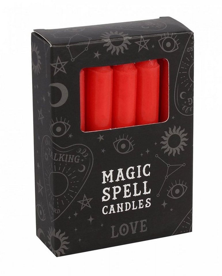 Horror-Shop Kerzenständer »Rote Zauberkerzen für ",Liebe", 12 Stück« von Horror-Shop