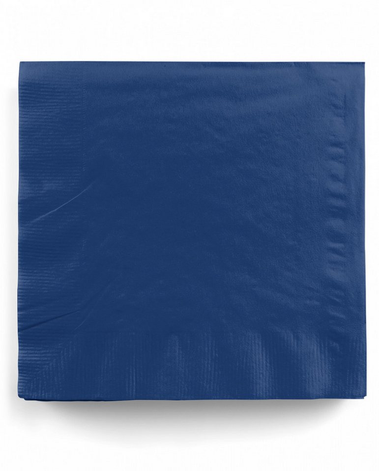 Horror-Shop Papierserviette 20 St. marineblaue Papierservietten als maritime T von Horror-Shop