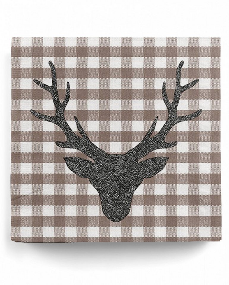 Horror-Shop Papierserviette Rustikale Hirsch Silhouette Servietten Braun 20 St Horror-Shop Papierserviette Rustikale Hirsch Silhouette Servietten Braun 20 St von Horror-Shop