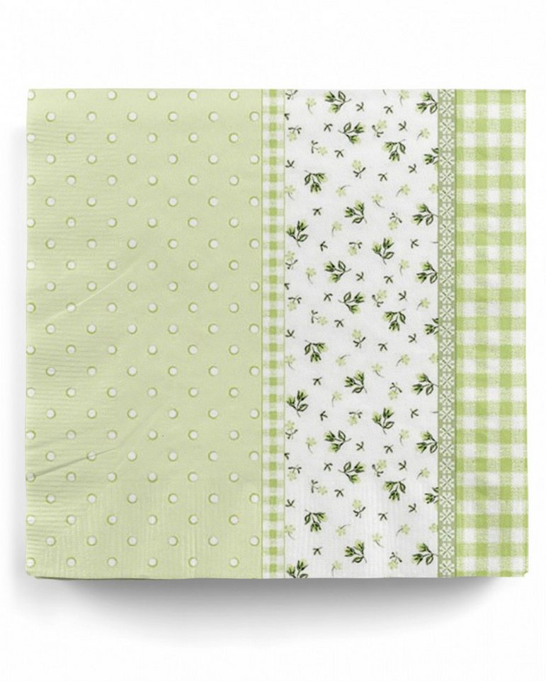 Horror-Shop Papierserviette Servietten Frühling grün 20 St. für Geburtstag & i von Horror-Shop