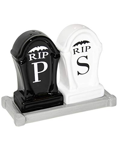 Horror-Shop RIP Grabsteine als Salz und Pfefferstreuer - Halloween Tischdekoration von Horror-Shop