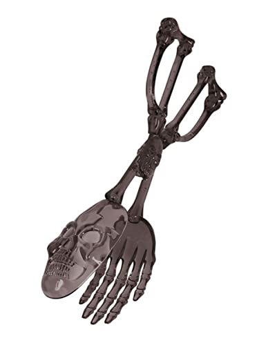 Horror-Shop Skelett Salatbesteck & Gebäckzange 28 cm von Horror-Shop