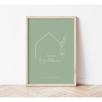 Familie Floral Poster | Personalisiert Namen Family Oder Digitale Datei Familie Floral Poster | Personalisiert Namen Family Oder Digitale Datei von HorsebeatDesign