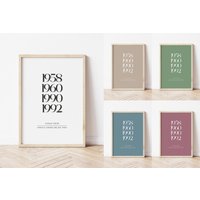 Geburtsjahre Familie Poster | Personalisiert Namen Jahrgang Oder Digitale Datei Geburtsjahre Familie Poster | Personalisiert Namen Jahrgang Oder Digitale Datei von HorsebeatDesign