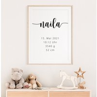 Vorname Poster | Geburt Personalisiert 20x 30 30x45 40x60 50x75 |Digitale Datei Vorname Poster | Geburt Personalisiert 20x 30 30x45 40x60 50x75 |Digitale Datei von HorsebeatDesign