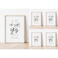 We Said Yes Poster | Personalisiert Hochzeit Verlobung Oder Digitale Datei We Said Yes Poster | Personalisiert Hochzeit Verlobung Oder Digitale Datei von HorsebeatDesign