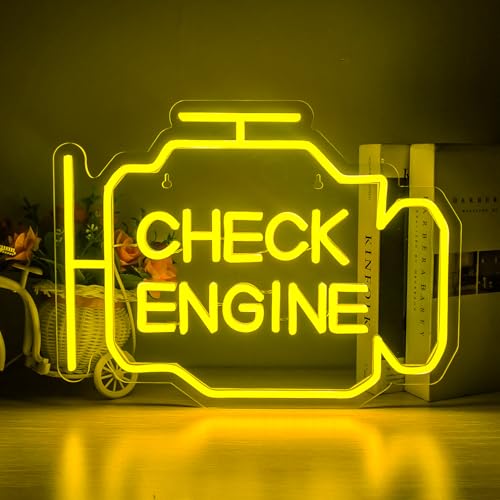 Horseneon Check Engine Neon Schild für Garage LED Schilder Leuchtschilder für Autowerkstatt USB-Dimmer Neonlichter gelbe Leuchtreklame für Wanddekoration Auto Zimmer Männerhöhle Garage Werkstatt Horseneon Check Engine Neon Schild für Garage LED Schilder Leuchtschilder für Autowerkstatt USB-Dimmer Neonlichter gelbe Leuchtreklame für Wanddekoration Auto Zimmer Männerhöhle Garage Werkstatt von Horseneon