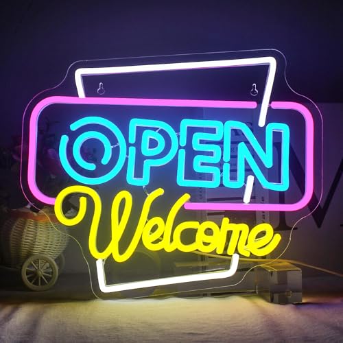 Horseneon Open Welcome Neon Schild Open Neon Sign Bunte Offene Leuchtreklamen Buchstabe Offene Leuchtreklamen USB Dimmbare Leuchtreklame für Geschäft Schaufenster Party Bar Salon Café Horseneon Open Welcome Neon Schild Open Neon Sign Bunte Offene Leuchtreklamen Buchstabe Offene Leuchtreklamen USB Dimmbare Leuchtreklame für Geschäft Schaufenster Party Bar Salon Café von Horseneon