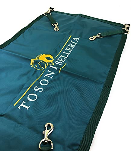 Horses, Boxentor aus Nylon, Geeignet zur Befestigung an Boxen, zur Sicherheit von Pferd und Reiter, Einfache Handhabung, Angenehm für die Optik (grün) (Grün) von Horses