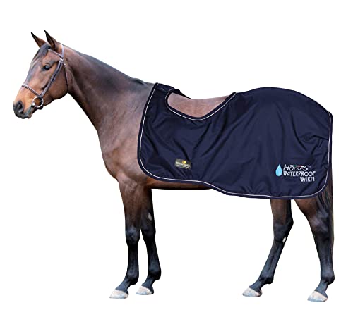 Horses, Pferdedecken Horses Waterproof Warm, Wasserdicht, Weich, Bequem und Warm, Langlebig, Blau, 135 cm von Horses