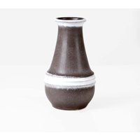 Vintage Braune Keramik Vase Von Jasba 1970Er Wgp Boho Deko von HorsesForCourses