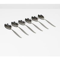 Vintage Bsf Esslöffel Set 60Er - Mid Century Besteck 6 Edelstahl Suppenlöffel Vintage Bsf Esslöffel Set 60Er - Mid Century Besteck 6 Edelstahl Suppenlöffel von HorsesForCourses