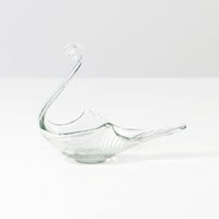 Vintage Glas Teelichthalter Schwan Dänemark 70Er Vintage Glas Teelichthalter Schwan Dänemark 70Er von HorsesForCourses