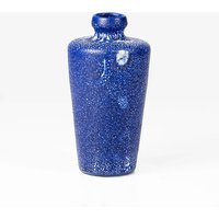 Vintage Keramik Vase Blau Ktu Unterstab 70Er von HorsesForCourses